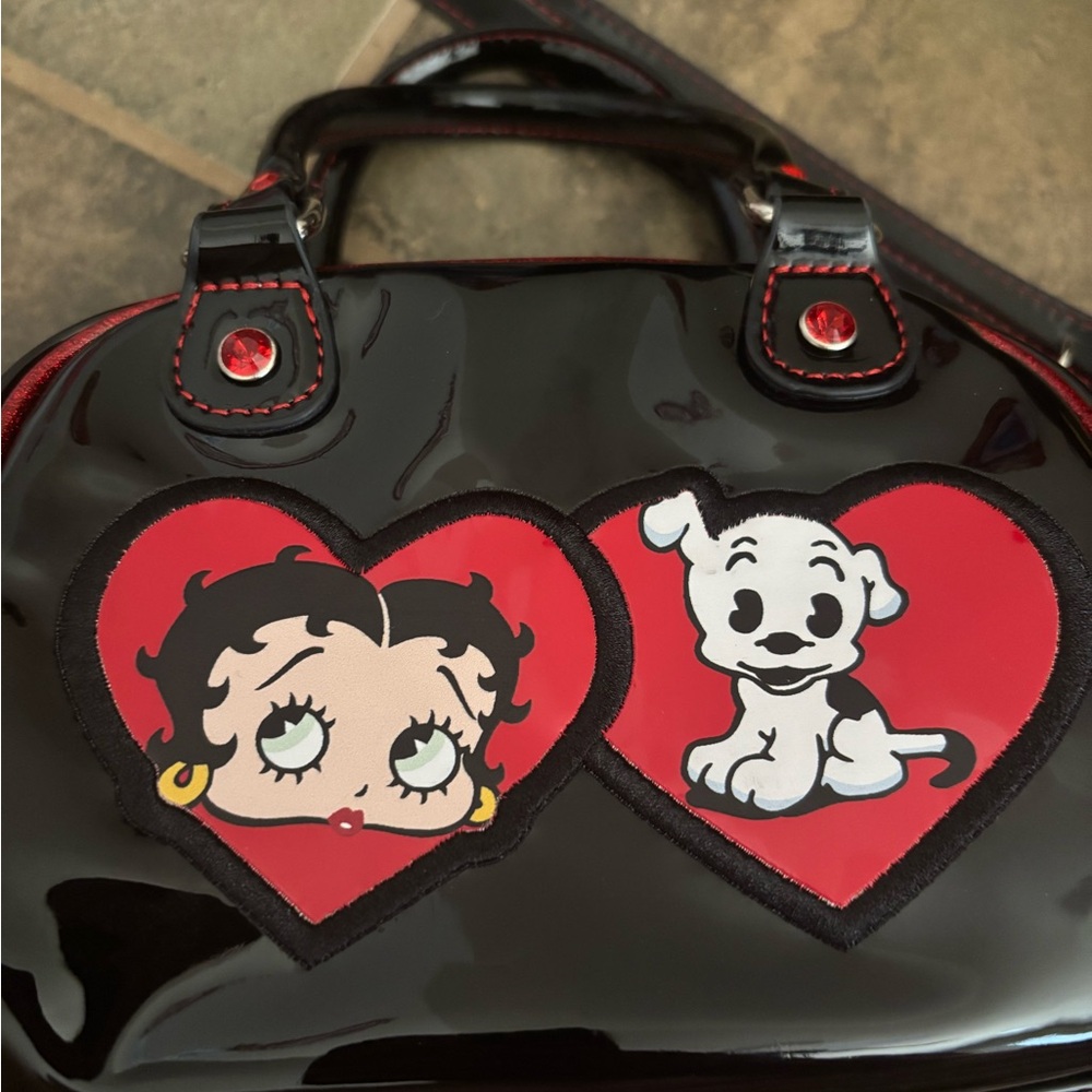 Dolls Kill Black and Red Mini Bag